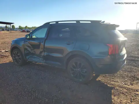 5XYRKDLF5MG016638 — 2021 Kia Sorento, photo 2 from Copart, Side
