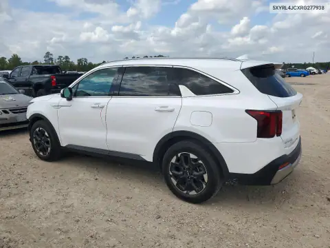 5XYRL4JCXRG277938 — 2024 Kia Sorento, photo 2 from Copart, Front end
