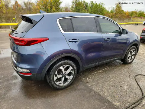 KNDPMCAC4L7728672 — 2020 Kia Sportage, фото 3 с аукциона Copart, МЕХАНИЧЕСКИЕ ПОВРЕЖДЕНИЯ