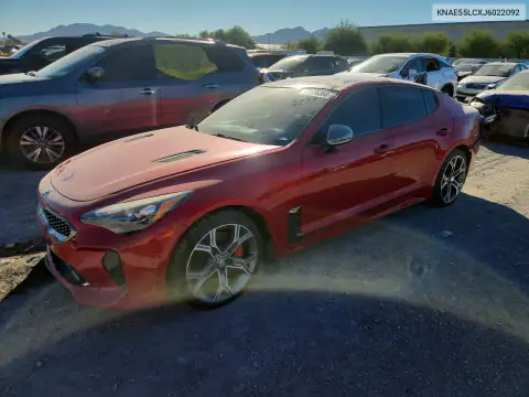 KNAE55LCXJ6022092 — 2018 Kia Stinger, ЗАДНЯЯ ЧАСТЬ, фото до ремонта