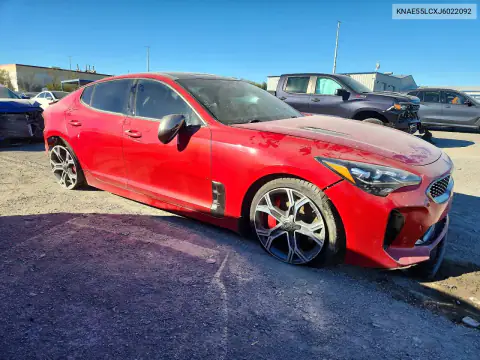 KNAE55LCXJ6022092 — 2018 Kia Stinger, photo 4 from Copart, Rear end