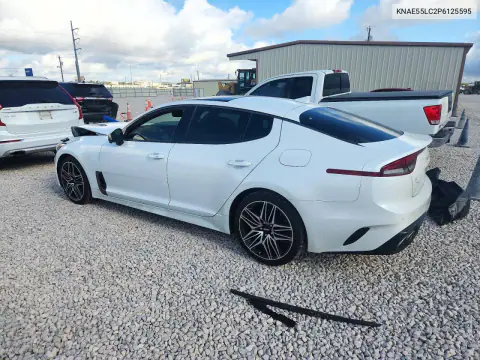 KNAE55LC2P6125595 — 2023 Kia Stinger, фото 2 с аукциона Copart, Передняя часть
