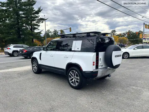 SALE97EU9L2024945 — 2020 Land Rover Defender, ფოტო 3, Copart, მცირე ჩაღრმავებები და ნაკაწრები