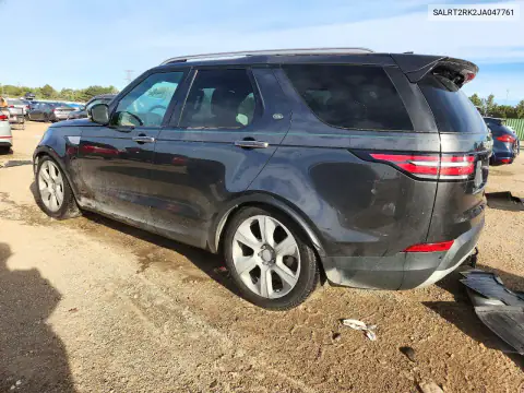 SALRT2RK2JA047761 — 2018 Land Rover Discovery, photo 2 from Copart, Flood