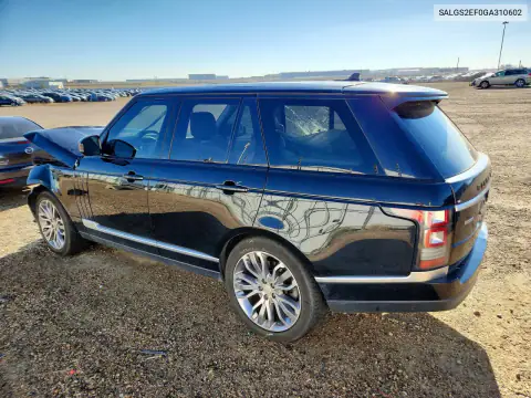 SALGS2EF0GA310602 — 2016 Land Rover Range Rover, фото 2 с аукциона Copart 22.10.2026, Передняя часть