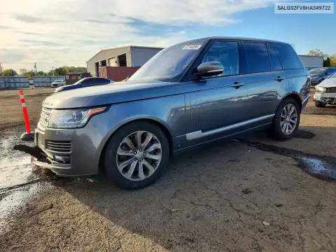 SALGS2FV8HA349722 — 2017 Land Rover Range Rover, Передняя часть, фото до ремонта