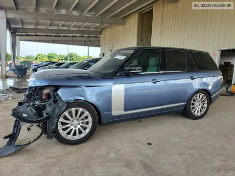 SALGS2SV7KA555109 — 2019 Land Rover Range Rover, Przód, zdjęć przed naprawą
