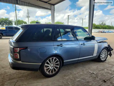 SALGS2SV7KA555109 — 2019 Land Rover Range Rover, zdjęcie 3 z Copart, Przód