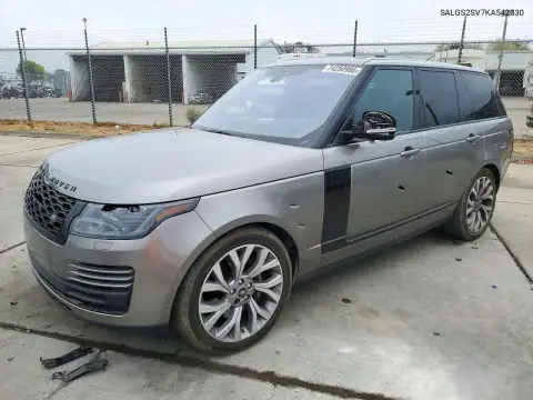 SALGS2SV7KA542330 — 2019 Land Rover Range Rover, Бокова частина, фото до ремонту
