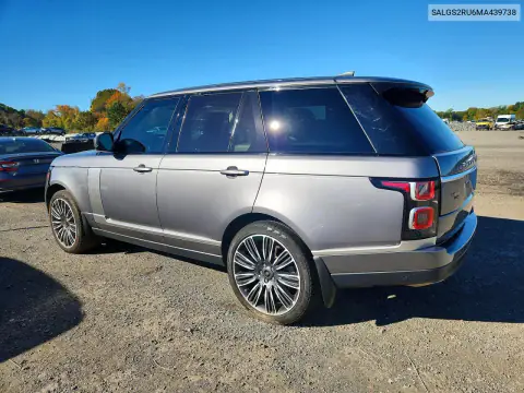 SALGS2RU6MA439738 — 2021 Land Rover Range Rover, photo 2 from Copart, Front end