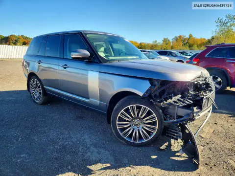 SALGS2RU6MA439738 — 2021 Land Rover Range Rover, photo 4 from Copart, Front end