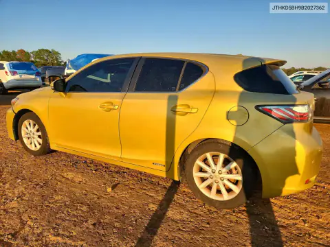 JTHKD5BH9B2027362 — 2011 Lexus CT, photo 2 from Copart, Flood
