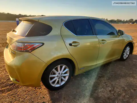 JTHKD5BH9B2027362 — 2011 Lexus CT, photo 3 from Copart, Flood