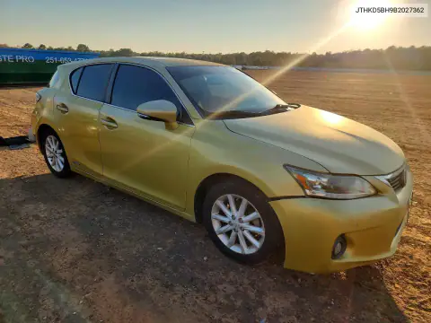 JTHKD5BH9B2027362 — 2011 Lexus CT, photo 4 from Copart, Flood