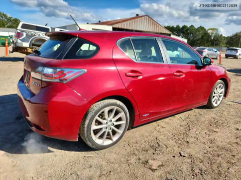 2012 Lexus Ct 200 VIN JTHKD5BH8C2112839 фото 3