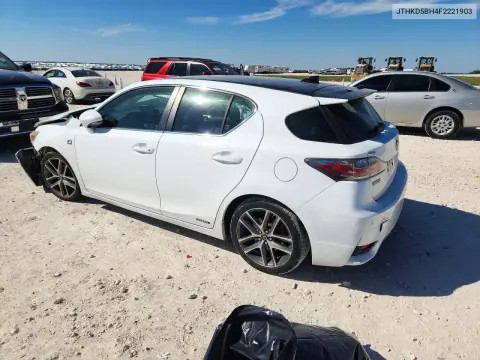 2015 Lexus Ct 200 VIN JTHKD5BH4F2221903 фото 2