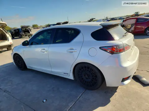 2015 Lexus Ct 200 VIN JTHKD5BH6F2232482 фото 2