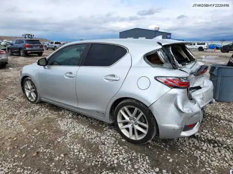 JTHKD5BH1F2220496 — 2015 Lexus CT, photo 2 from Copart, Rear end