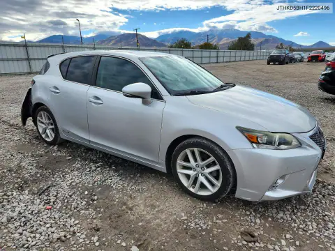 JTHKD5BH1F2220496 — 2015 Lexus CT, photo 4 from Copart, Rear end