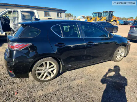 JTHKD5BH7F2226738 — 2015 Lexus CT, photo 3 from Copart, Side