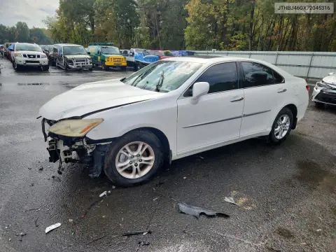 JTHBJ46GX72045316 — 2007 Lexus ES, Передняя часть, фото до ремонта