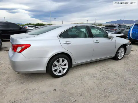JTHBJ46GX72119317 — 2007 Lexus ES, photo 3 from Copart, Front end