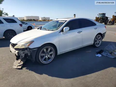 JTHBJ46G582261608 — 2008 Lexus ES, Передняя часть, фото до ремонта