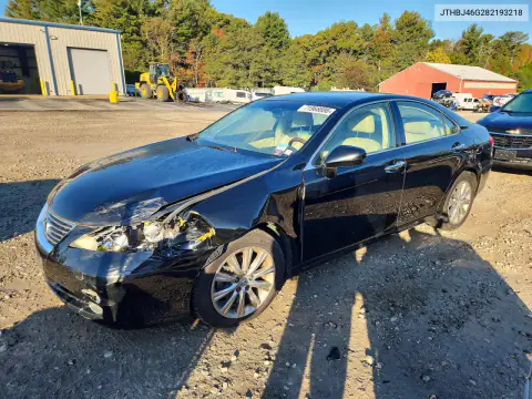 JTHBJ46G282193218 — 2008 Lexus ES, Передняя часть, фото до ремонта