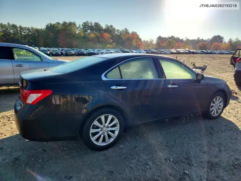 JTHBJ46G282193218 — 2008 Lexus ES, photo 3 from Copart 19.10.2026, Front end