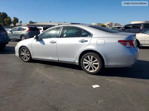 JTHBK1EG2A2389646 — 2010 Lexus ES, photo 2 from Copart, Normal wear
