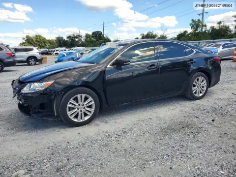 JTHBK1GG6E2149504 — 2014 Lexus ES, Передняя часть, фото до ремонта