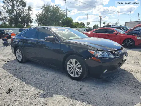 JTHBK1GG6E2149504 — 2014 Lexus ES, фото 4 с аукциона Copart, Передняя часть