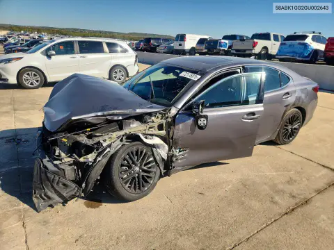 2016 Lexus Es 350 VIN 58ABK1GG2GU002643 фото 1