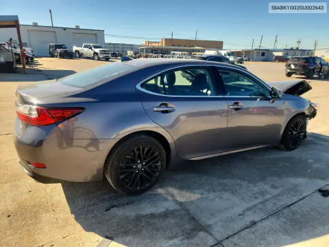 2016 Lexus Es 350 VIN 58ABK1GG2GU002643 фото 3