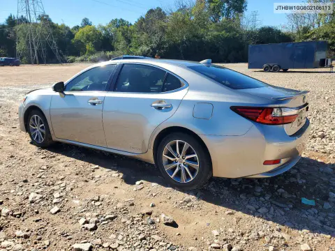 2016 Lexus Es 300H VIN JTHBW1GG8G2106113 фото 2