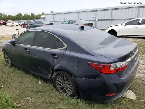 2018 Lexus Es 350 VIN 58ABK1GG5JU110018 фото 2