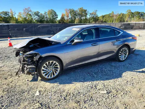 58ABZ1B1XKU012716 — 2019 Lexus ES, Przód, zdjęć przed naprawą