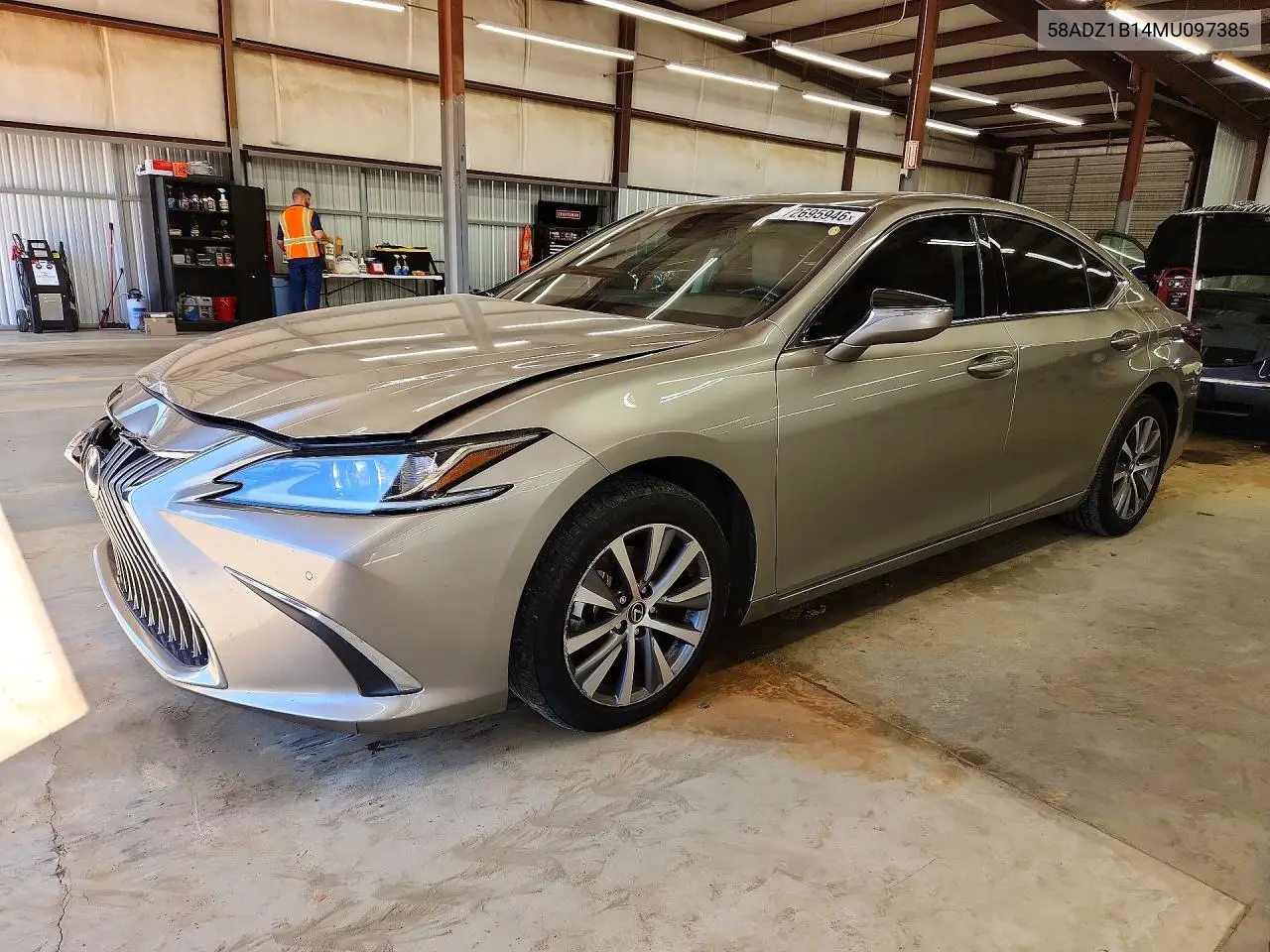 2021 Lexus Es 350 Base VIN 58ADZ1B14MU097385 фото 1