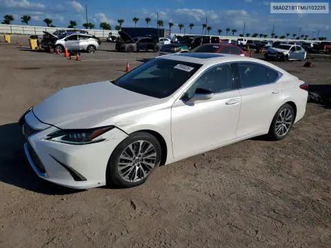 58ADZ1B11MU102235 Lexus ES 2021 — uszkodzenie Przód, zdjęcie przed naprawą