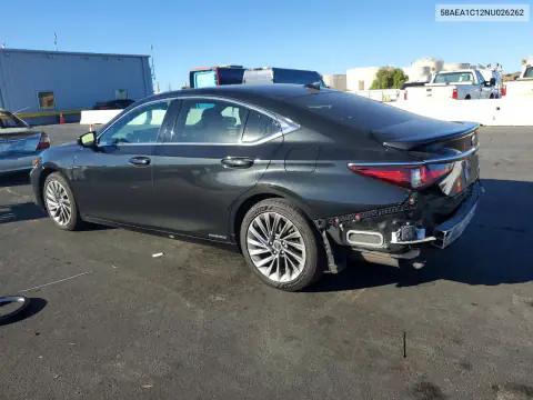 58AEA1C12NU026262 — 2022 Lexus ES, zdjęcie 2 z Copart, Tył