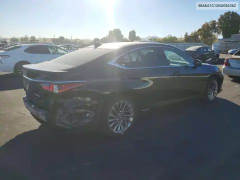 58AEA1C12NU026262 — 2022 Lexus ES, zdjęcie 3 z Copart, Tył