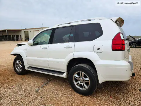 JTJBT20X680170865 — 2008 Lexus GX, photo 2 from Copart, Front end