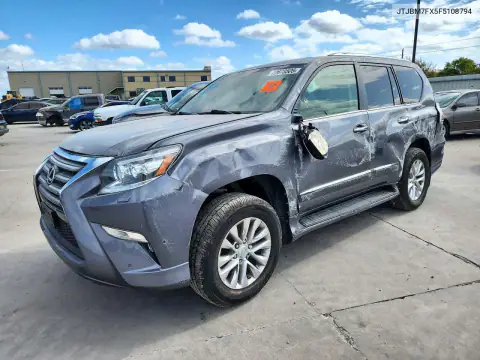 JTJBM7FX5F5108794 — 2015 Lexus GX, Боковая часть, фото до ремонта