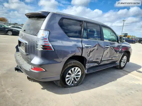 JTJBM7FX5F5108794 — 2015 Lexus GX, photo 3 from Copart, Side