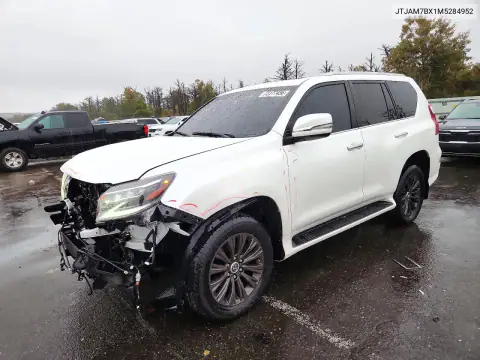 JTJAM7BX1M5284952 — 2021 Lexus GX, Parte delantera, fotos antes de reparar