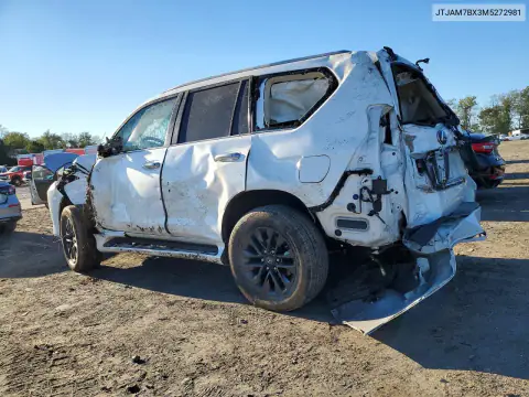 JTJAM7BX3M5272981 — 2021 Lexus GX, photo 2 from Copart, Rollover
