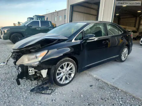 2010 Lexus Hs 250H VIN JTHBB1BA7A2017249 фото 1