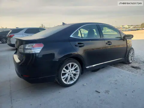 2010 Lexus Hs 250H VIN JTHBB1BA7A2017249 фото 3