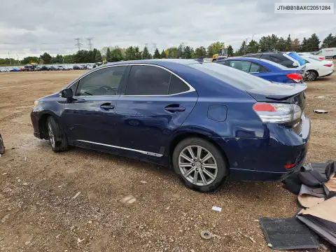 JTHBB1BAXC2051284 — 2012 Lexus HS, фото 2 с аукциона Copart, Передняя часть