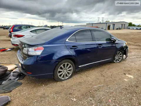 JTHBB1BAXC2051284 — 2012 Lexus HS, фото 3 с аукциона Copart, Передняя часть
